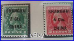 U. S Full Set Scott#k1-k18 Shanghai China Overprints Mint/used H, Lh Sc 2000+