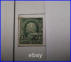 U. S. Postage With1898 Stamp One Cent Benjamin Franklin, Extremely Rare