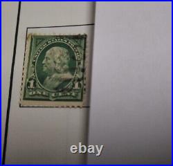 U. S. Postage With1898 Stamp One Cent Benjamin Franklin, Extremely Rare