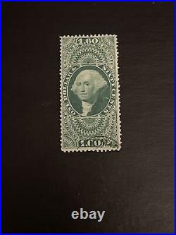 U. S. Revenue Scott #R79c $1.60 Foreign Exchange. Used. Light Cancel. CV=$180