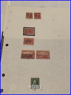 U. S. Stamp Lot On Pages Lincoln #367, #290, #344, Mnh Grandpa Or Dad Gift Idea