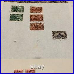 U. S. Stamp Lot On Pages Lincoln #367, #290, #344, Mnh Grandpa Or Dad Gift Idea