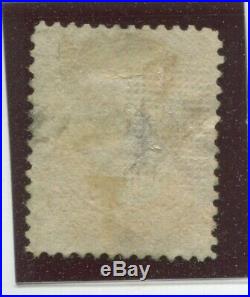 U. S. Stamps Scott #100 F. Grill, Used, Avem9x13mm, Tiny light thin in grill (A8797N)