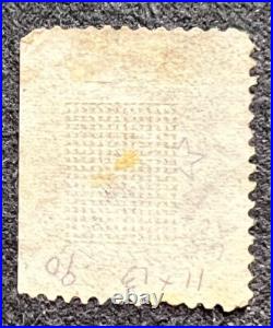U S Stamps Scott 90 twelve cent Washington E grill used cv 400.00 U S Stamps Scott 90 twelve cent Washington E grill used cv 400.00