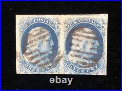 U. S USED #9 PAIR, WithPSAG CERTIFICATE