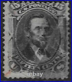 UNITED STATES 1867 Grill E 15c black fine used 39583