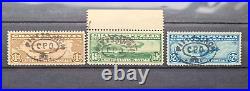 UNITED STATES 1930 GRAF ZEPPELIN SET OF THREE, Pittsburgh Cancels With CERT