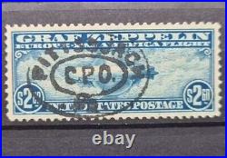 UNITED STATES 1930 GRAF ZEPPELIN SET OF THREE, Pittsburgh Cancels With CERT