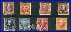 UNITED STATES-Partial Set Scott #268, #270-#272, #274, #281-#283