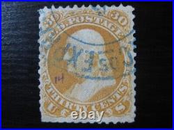 UNITED STATES Sc. #71 scarce used stamp with Wells Fargo Pony Express cancel