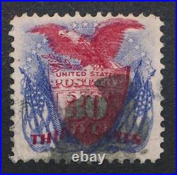 UNITED STATES (US) 121 USED VF 30c EAGLE/FLAG, 1869 ISSUE