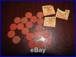UNITED STATES WAR RATION BOOKS WithSTAMPS & RED TOKENS