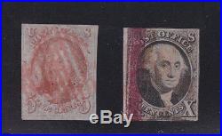 US 1 & 2 Franklin & Washington Used 1847 Issue Complete appr SCV $1,250