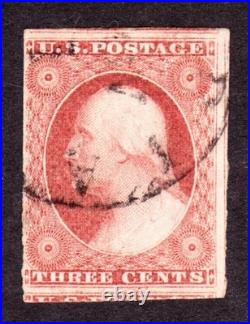 US 11 3c Washington Used F-VF (013) US 11 3c Washington Used F-VF (013)