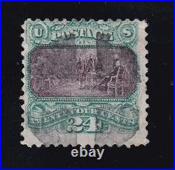 US 120 24c Declaration of Independence Used Fine SCV $600 (BB3) US 120 24c Declaration of Independence Used Fine SCV $600 (BB3)