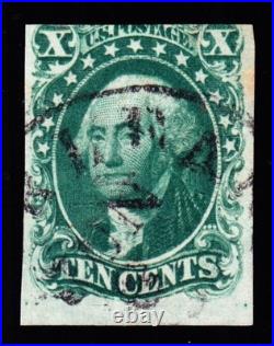 US 13 10c Washington Used Type I with Huge Bottom Margin SCV $925 US 13 10c Washington Used Type I with Huge Bottom Margin SCV $925