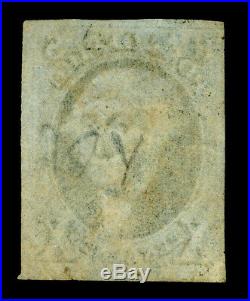 US 1847 Washington 10c black Sc# 2 UNUSED aspect (but) beautiful GENUINE stamp