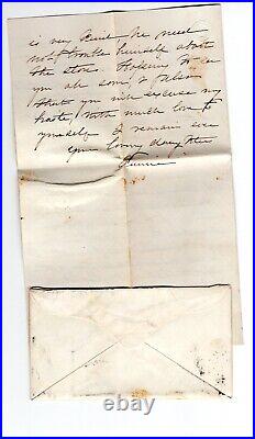 US 1860 Sc 24 & 26 New York to Boston MA Drop Letter Cover With Content