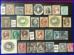 US 1860s-1890s Brilliant Collection with Back of Book Used in Stock Sheet 8X420