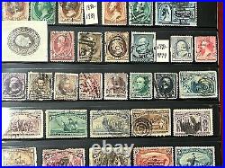 US 1860s-1890s Brilliant Collection with Back of Book Used in Stock Sheet 8X420