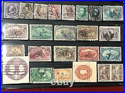 US 1860s-1890s Brilliant Collection with Back of Book Used in Stock Sheet 8X420