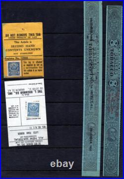 US 1890-1930s COLLECTION OF 91 REVENUES, FEDERAL & STATE INCLUDES ALASKA