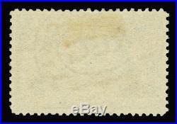 US 1893 COLUMBIAN Exposition $5 black Sc# 245 used VF-XF stamp withCERT. GEM
