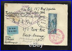 US. 1930. Zeppelin #C13-15 on flown card and covers. See all scans