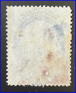 US #22 1c blue Franklin 1857 type IIIa Dbl. Transfer red carrier cancel-$2K CV