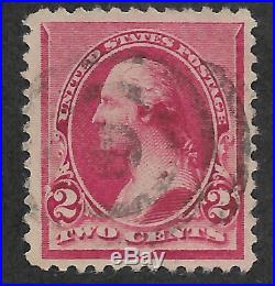 US # 220v (1890) 2c Used VF EFO Bubble on Right #2
