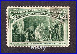 US 243 $3 Columbian Exposition Used VF SCV $750