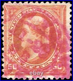 US #260 Used red cancel