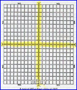 US # 300 (1902) 1c EFO Guide Line Cross with 4 Corner. 1/400 Scarce