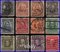 US #300-311 set Used VF