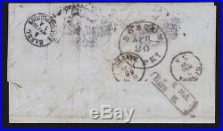 US 36 12c x7 Pairs & Singles with#24 on Cover to Italy F-VF SCV $2550+