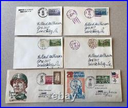 US 47 WV LDC Covers Lot DPO 1951-68 West Virginia Stamp Collection 4 Bar Cancel