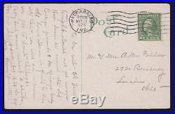 US 544 1c WithF Perf 11 Rotary Waste on Picture Postcard with PFC Cert VF SCV $7500