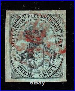 US 6LB5d 1842 3c City Dispatch Local with PF Certificate XF GEM SCV $750