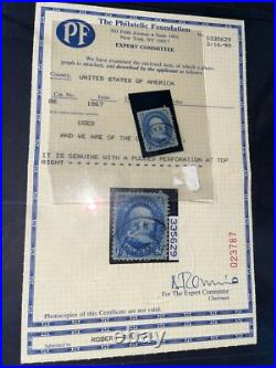 US #86 1c BENNY BOY E GRILL MASS MA CANCEL VF/XF DEEP BLUE 1867 STAMP + PF CERT US #86 1c BENNY BOY E GRILL MASS MA CANCEL VF/XF DEEP BLUE 1867 STAMP + PF CERT