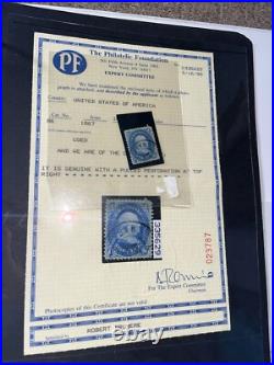 US #86 1c BENNY BOY E GRILL MASS MA CANCEL VF/XF DEEP BLUE 1867 STAMP + PF CERT US #86 1c BENNY BOY E GRILL MASS MA CANCEL VF/XF DEEP BLUE 1867 STAMP + PF CERT