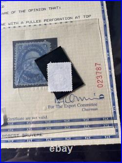 US #86 1c BENNY BOY E GRILL MASS MA CANCEL VF/XF DEEP BLUE 1867 STAMP + PF CERT US #86 1c BENNY BOY E GRILL MASS MA CANCEL VF/XF DEEP BLUE 1867 STAMP + PF CERT