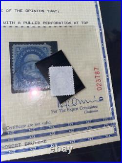 US #86 1c BENNY BOY E GRILL MASS MA CANCEL VF/XF DEEP BLUE 1867 STAMP + PF CERT US #86 1c BENNY BOY E GRILL MASS MA CANCEL VF/XF DEEP BLUE 1867 STAMP + PF CERT
