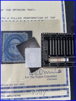 US #86 1c BENNY BOY E GRILL MASS MA CANCEL VF/XF DEEP BLUE 1867 STAMP + PF CERT US #86 1c BENNY BOY E GRILL MASS MA CANCEL VF/XF DEEP BLUE 1867 STAMP + PF CERT