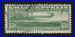 US C13 65c Graf Zeppelin Airmail Used F-VF SCV $165