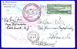 US C13 65c Graf Zeppelin on Flown Picture Post Card to Germany VF SCV $160
