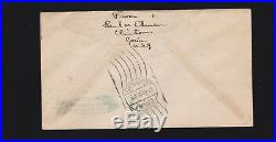 US C13 65c x2 Graf Zeppelin on Flown Cover to Clinton, CT VF-XF SCV $350