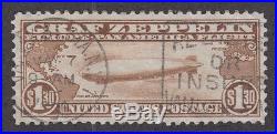 US C14 $1.30 Air Mail Used VF SCV $375