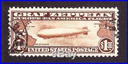 US C14 $1.30 Graf Zeppelin Air Mail Used VF-XF SCV $375