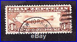US C14 $1.30 Graf Zeppelin Air Mail Used VF with PSE Cert SMQ $375
