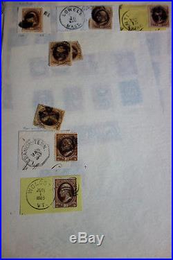US Classic Used 700+ Stamps Cancellation and Early Issues
